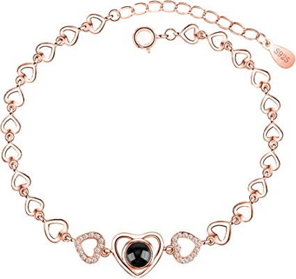 Custom Photo Projection Heart Fashion Bracelet - Hidden Forever