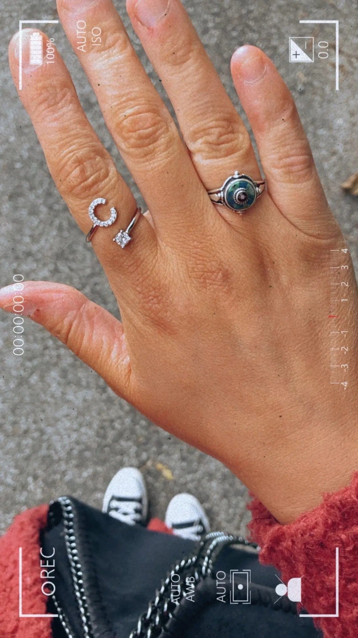 Adjustable Initial Ring - Letters A-Z - Hidden Forever