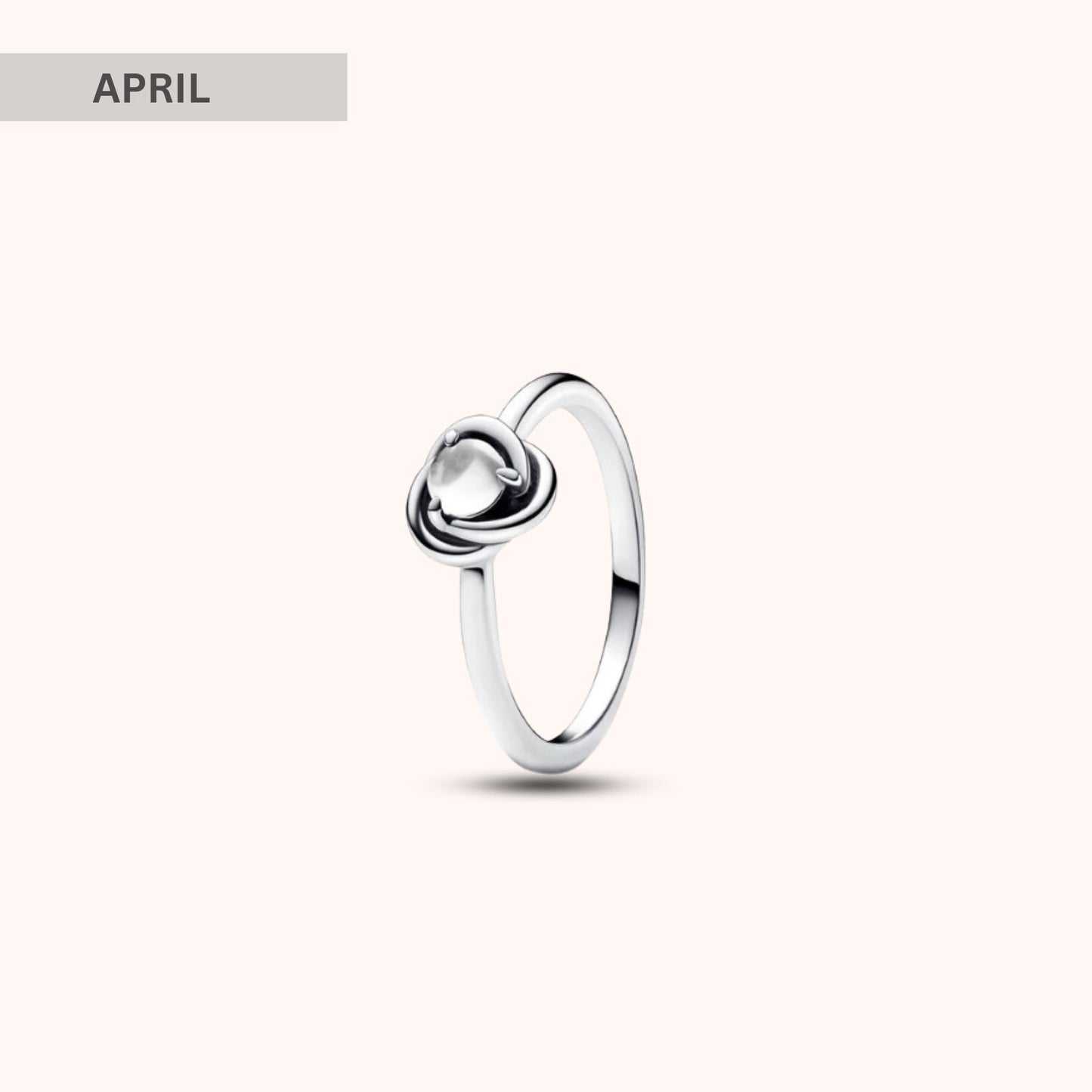 Birthstone Eternity Circle Ring - Hidden Forever