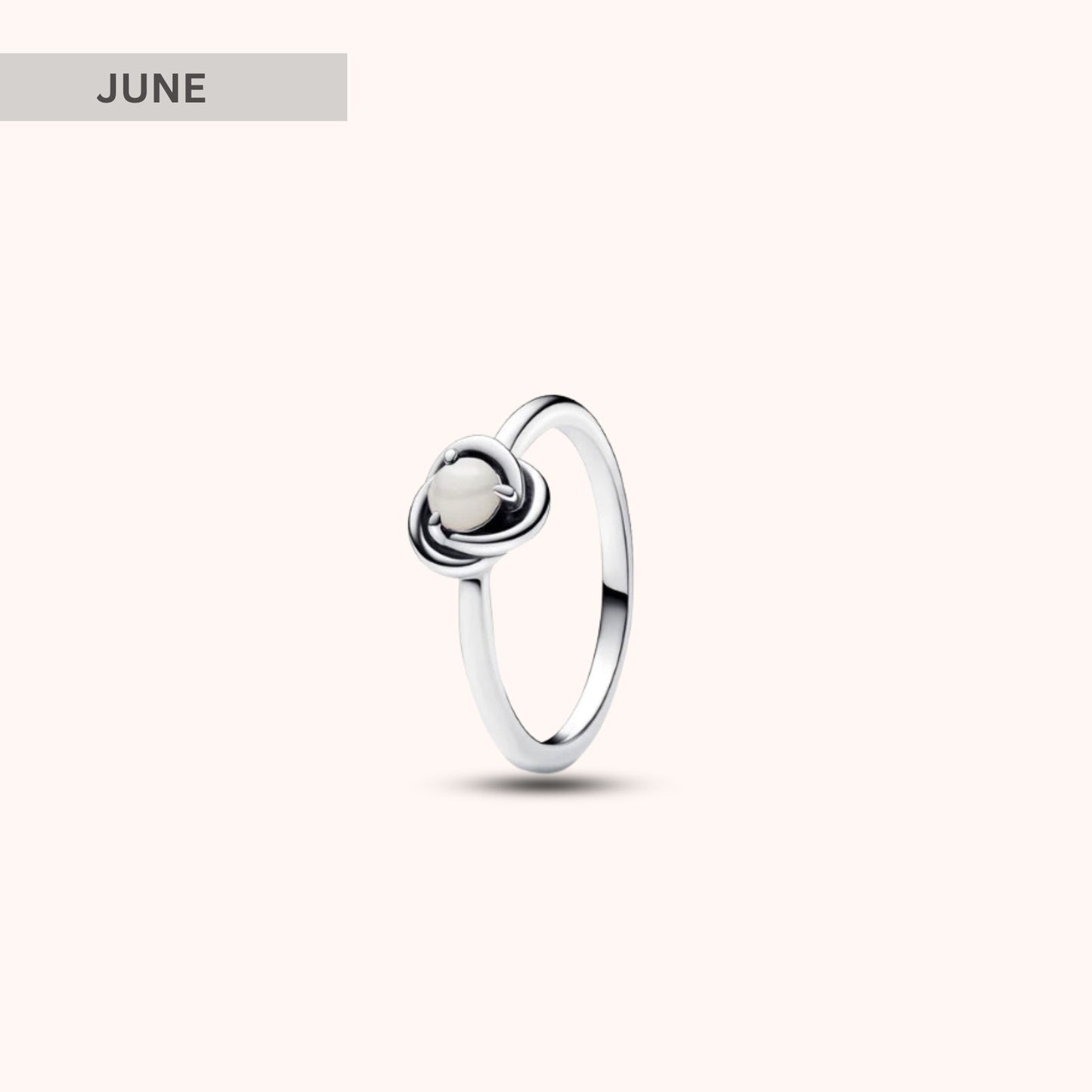 Birthstone Eternity Circle Ring - Hidden Forever