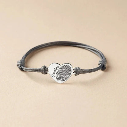 Custom Fingerprint Bracelet - Hidden Forever