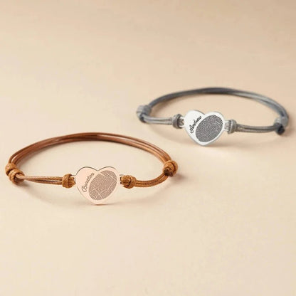 Custom Fingerprint Bracelet - Hidden Forever
