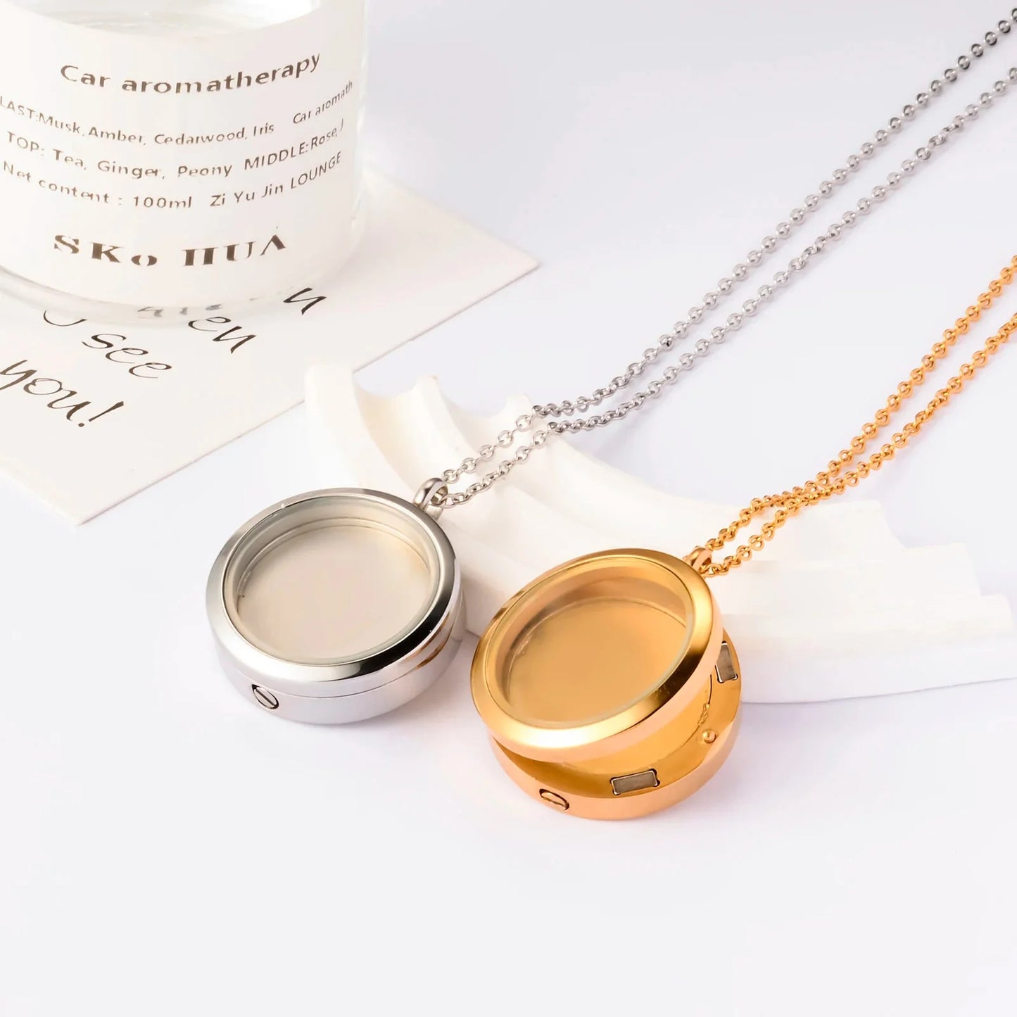 Custom Photo Engraved Memorial Ash Pendant - Hidden Forever
