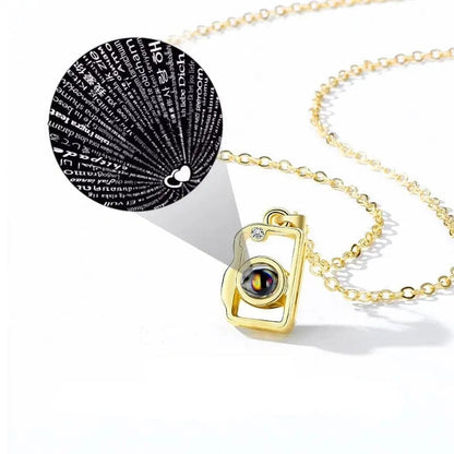 Custom Photo Projection 2 pcs Magnetic Camera Necklace - Hidden Forever