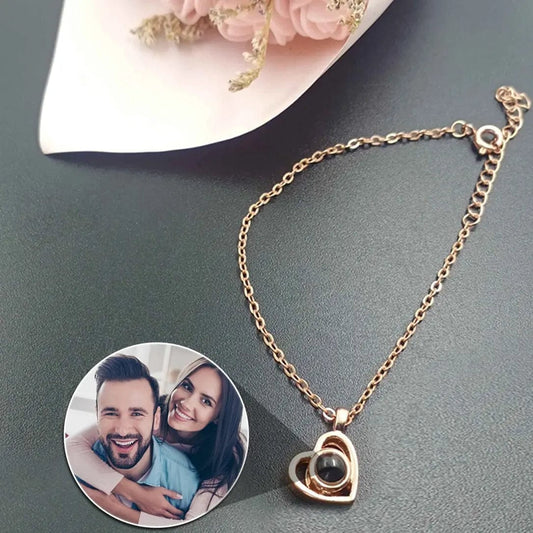 Custom Photo Projection Bracelet | Upload Your Own Image - Hidden Forever