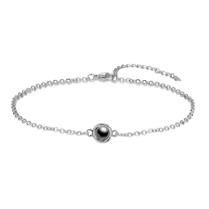 Custom Photo Projection Dainty Bracelet - Hidden Forever