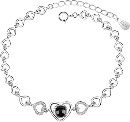 Custom Photo Projection Heart Fashion Bracelet - Hidden Forever