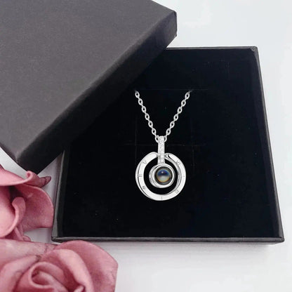 Custom Photo Projection Jewelry Necklace | Bracelet | Keychain - Hidden Forever