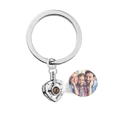 Custom Photo Projection Keychain - Hidden Forever
