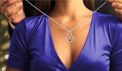 Custom Photo Projection U-Shaped Pendant Necklace - Hidden Forever