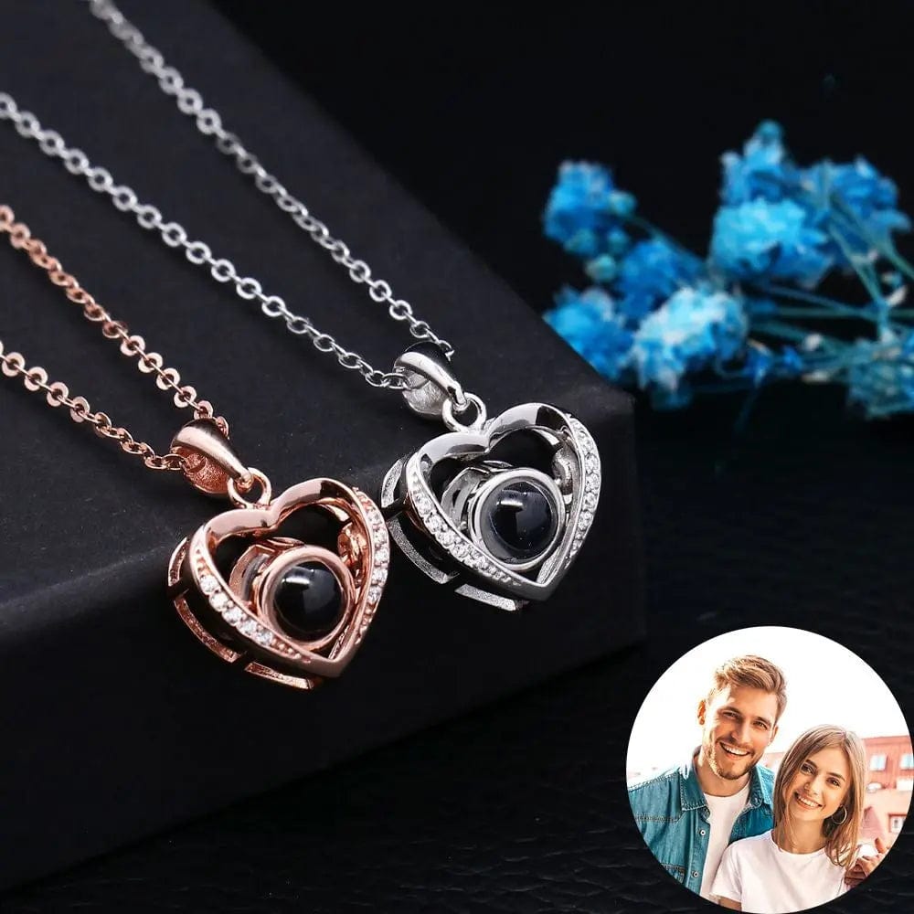 Custom Projection Photo Necklace | Upload Your Hidden Photo - Hidden Forever
