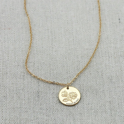 Forget-Me-Not Flower Necklace - Hidden Forever