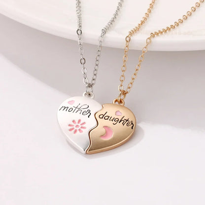 Heart Bond Connecting Mother-Daughter Necklaces - Hidden Forever