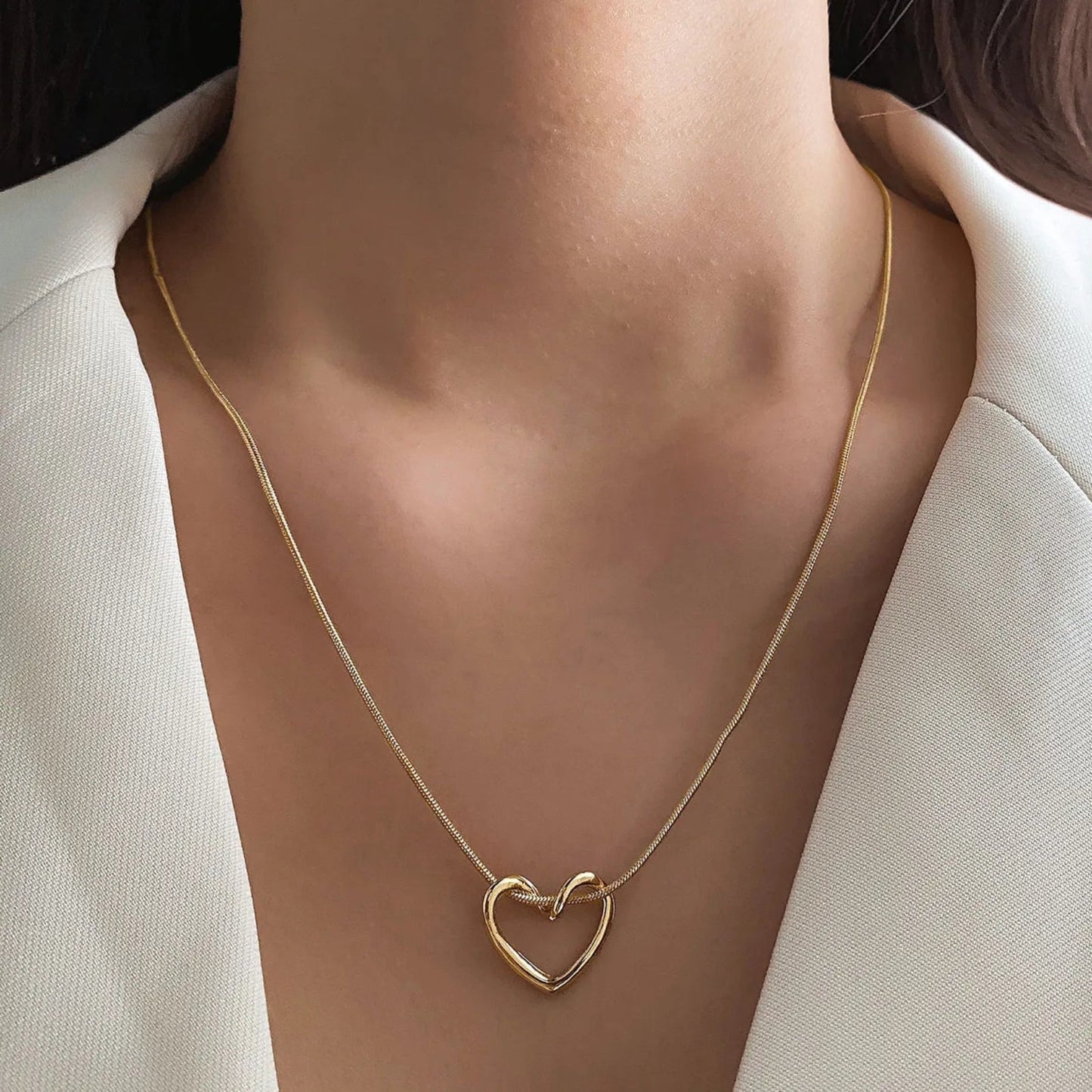 Matching Sisters Entwined Heart Necklace - Hidden Forever