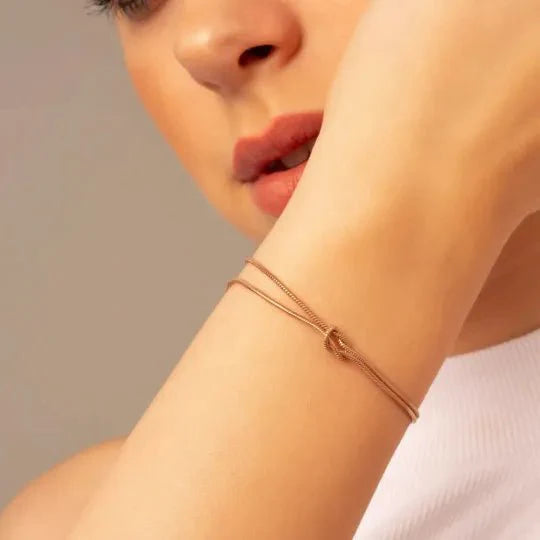 Mother & Daughter Bond Knot Bracelets - Hidden Forever