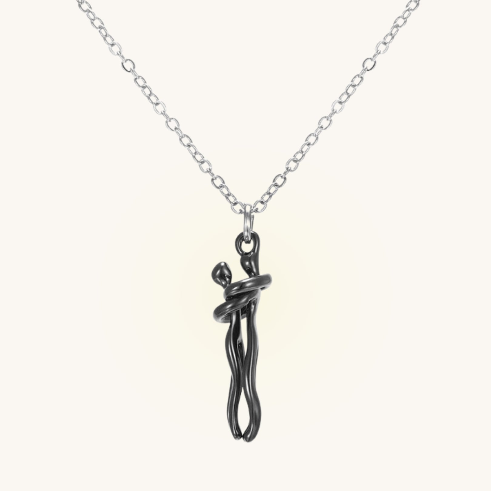 Mother Daughter Hugging Necklace - Hidden Forever