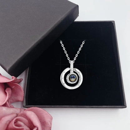 Personalized Heart Photo Necklace - Hidden Forever